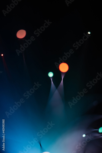 Abstract bokeh lights colorful background