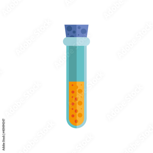 tube test laboratory isolated icon