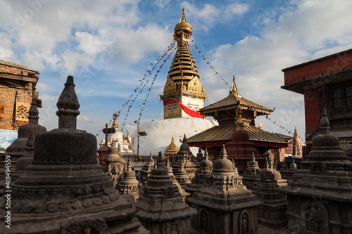 Swayambhu Stupa in Kathmandu, Nepal