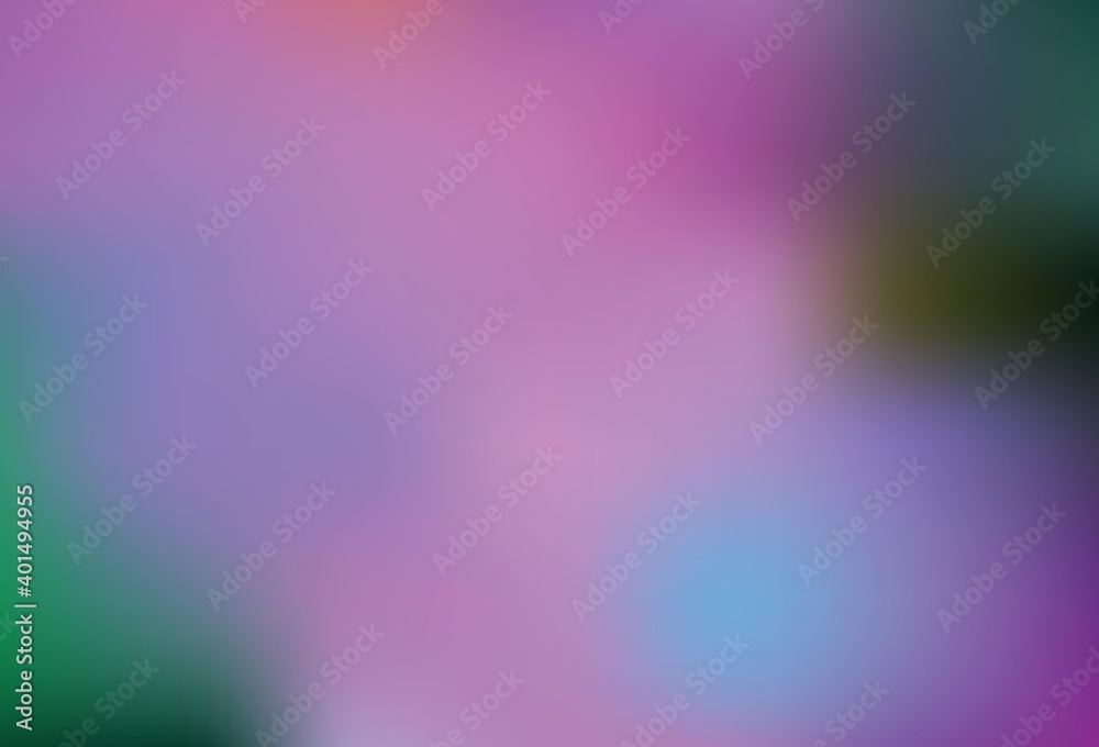 Light Pink, Green vector abstract blurred background.