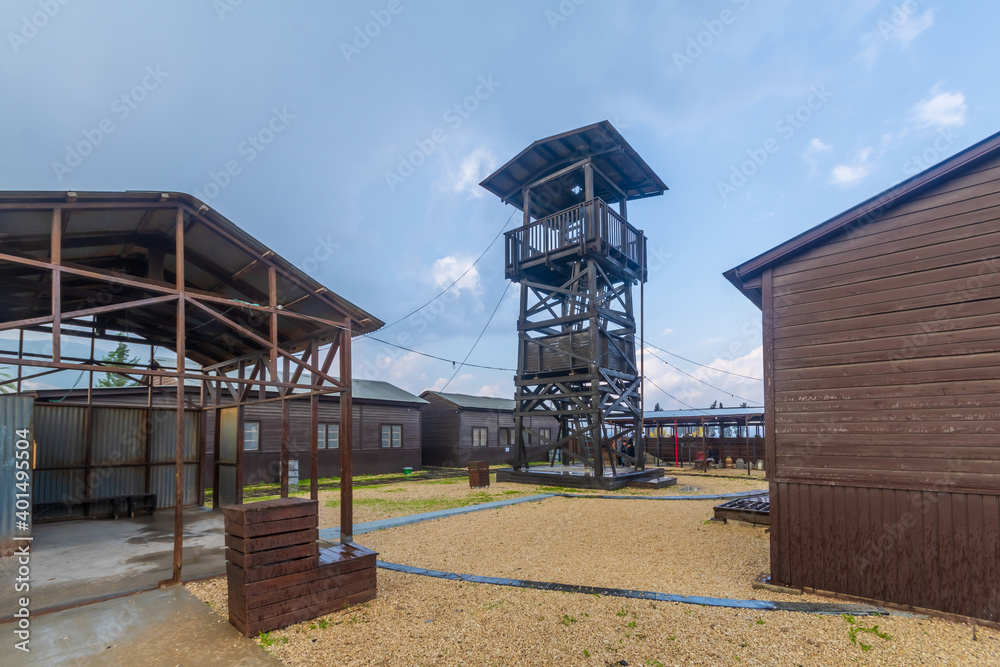 Reconstruction of Tel Amal Tower and Stockade settlement site Reconstruction of Tel Amal Tower and Stockade settlement site