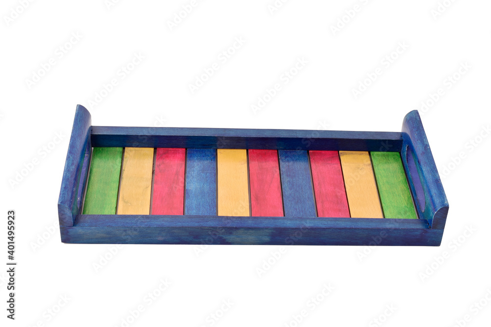 Steam beech wood product, quirky wooden tray isolated on white background with clipping path Steam beech wood product, quirky wooden tray isolated on white background with clipping path