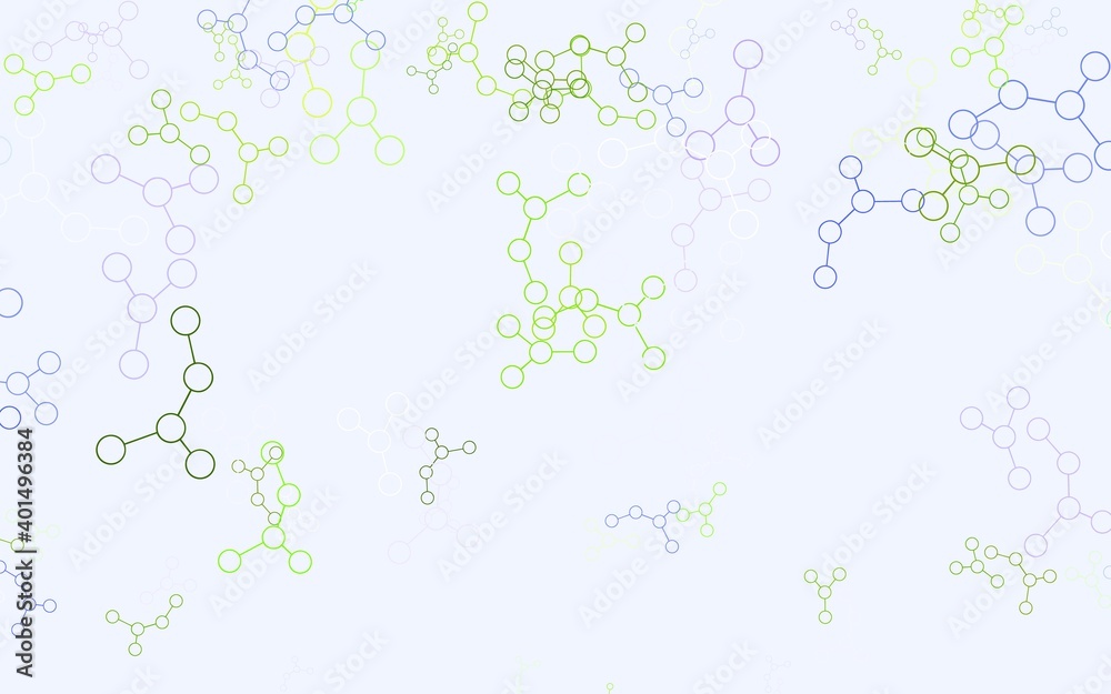 Light Pink, Green vector background with forms of artificial intelligence. Light Pink, Green vector background with forms of artificial intelligence.