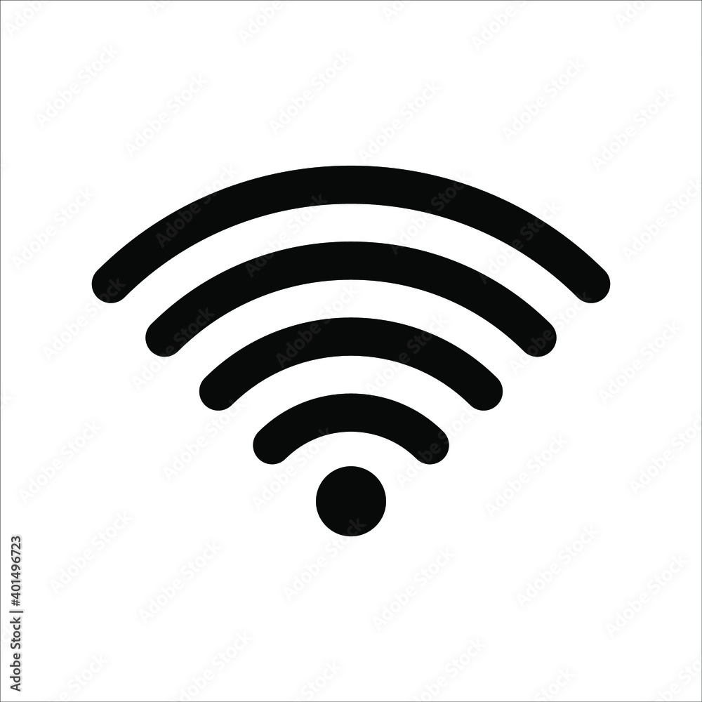 flat illustration of wifi vector icon flat illustration of wifi vector icon