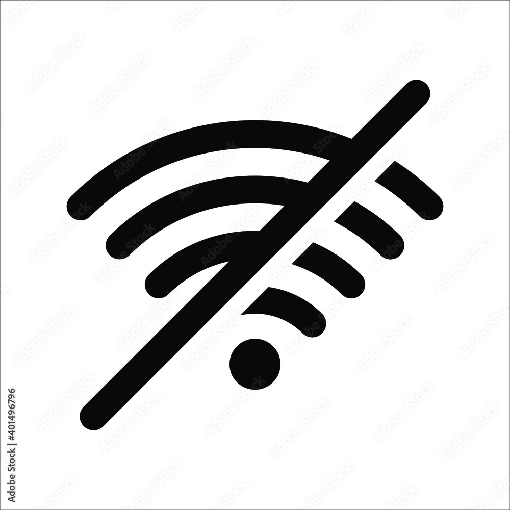 flat illustration of wifi vector icon flat illustration of wifi vector icon