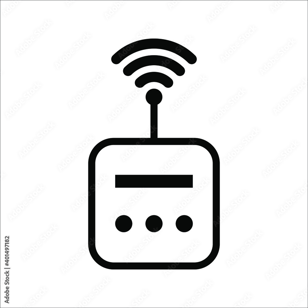 flat illustration of wifi vector icon flat illustration of wifi vector icon