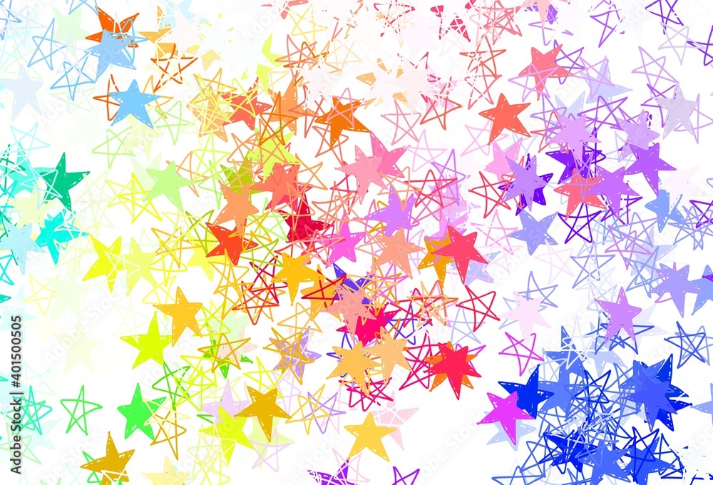 Light Green, Red vector backdrop with small and big stars. Light Green, Red vector backdrop with small and big stars.