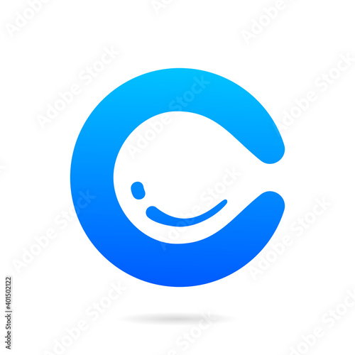 clean letter c logo concept