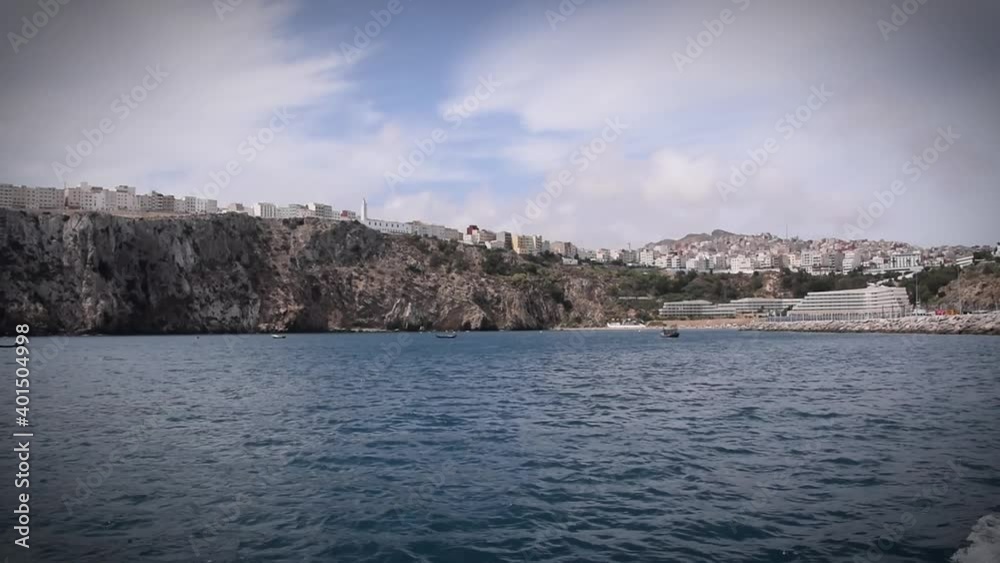 Beautiful view of Quemado Beach (Al Hoceima) from boat Beautiful view of Quemado Beach (Al Hoceima) from boat