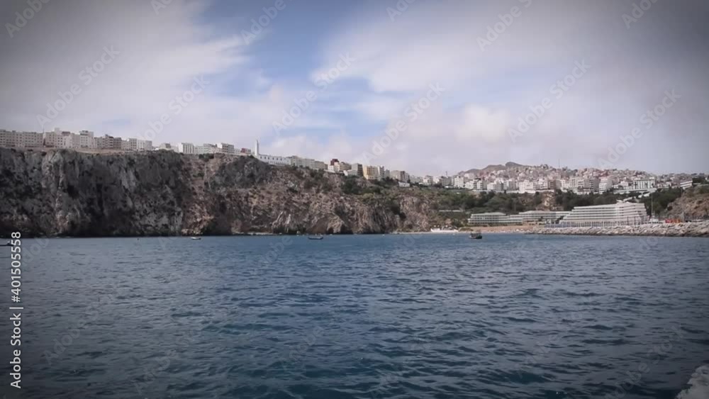 Beautiful view of Quemado Beach (Al Hoceima) from boat Beautiful view of Quemado Beach (Al Hoceima) from boat