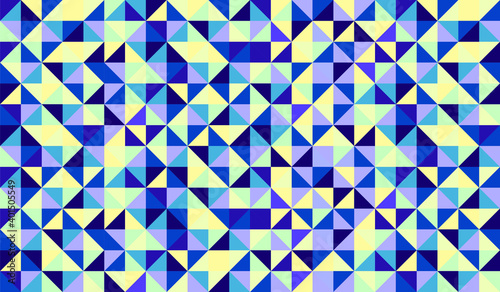  Abstract hipster background made of small vector triangles of different colors. Geometric pattern for your design
