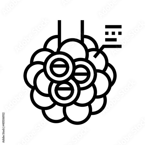 chronic obstructive pulmonary disease line icon vector. chronic obstructive pulmonary disease sign. isolated contour symbol black illustration