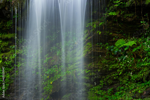 Lamiña waterfall, Lamiña, Saja Besaya Natural Park, Cantabria, Spain, Europe