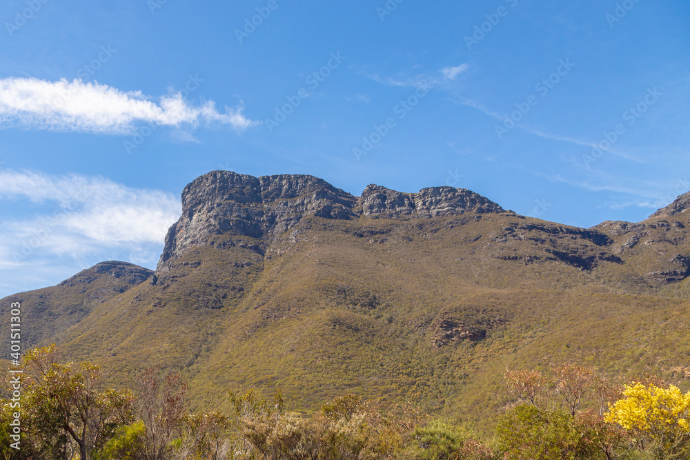 Bluff Knoll, the highest peak in the Sitrling Range National Park, north of Alabany in Western Australia