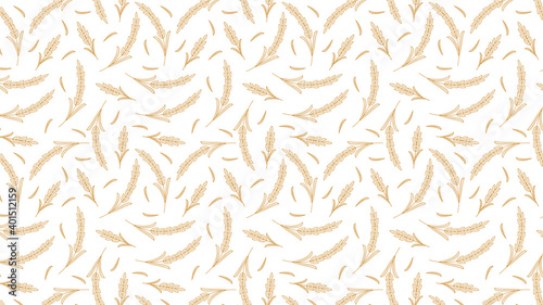 Wheat pattern wallpaper. Rice sign. Rice pattern wallpaper.