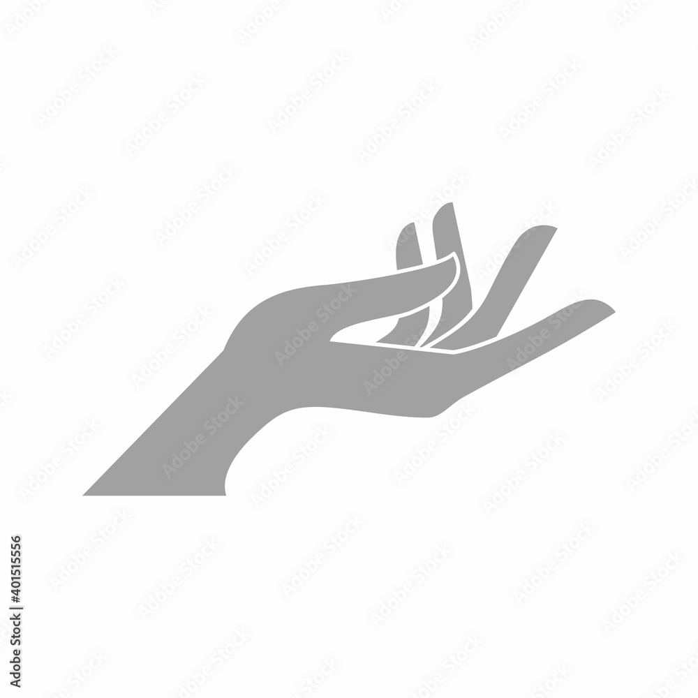 hand icon logo design vector illustration hand icon logo design vector illustration