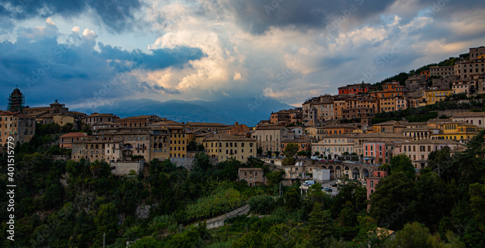 View of Italian village
