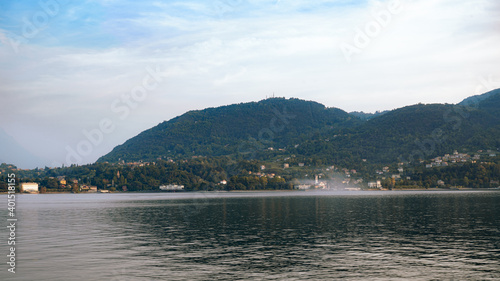 Fototapeta Naklejka Na Ścianę i Meble -  The view of Bellagio in Lake Como