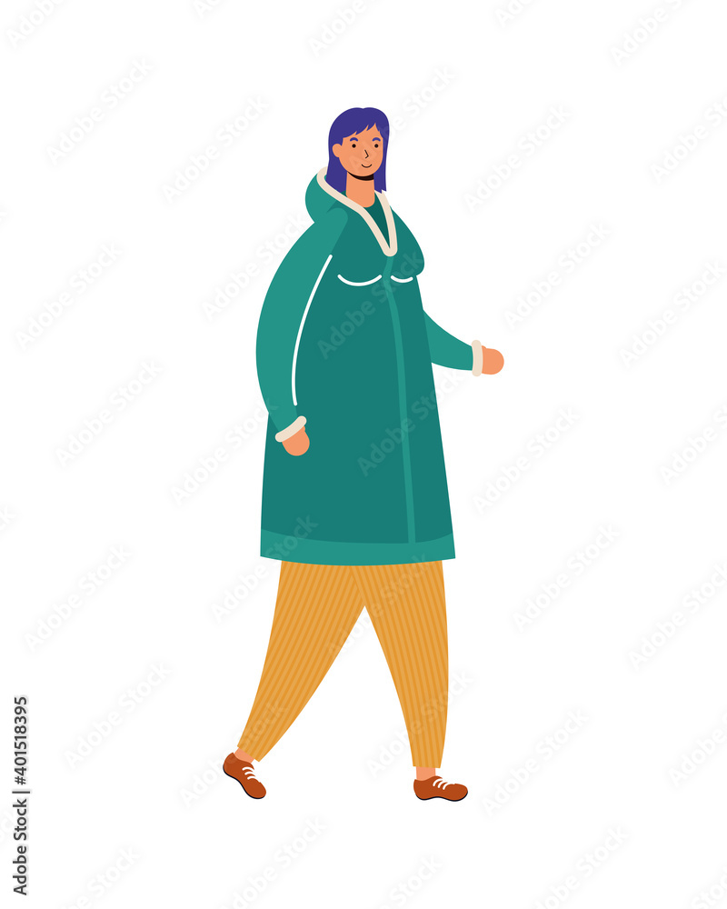 young woman wearing winter clothes young woman wearing winter clothes