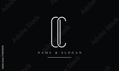 OC, CO, O, C Letter Logo Design with Creative Modern Trendy Typography photo