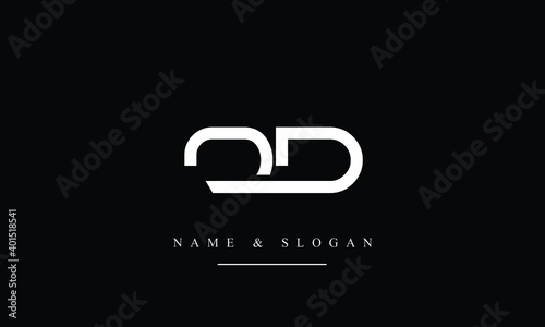 OD, DO, O, D  Letter Logo Design with Creative Modern Trendy Typography