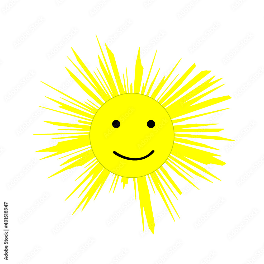 smiling sun with a smile