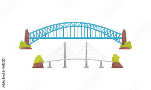 Metal Bridge as Structure for Spanning Physical Obstacle Vector Set