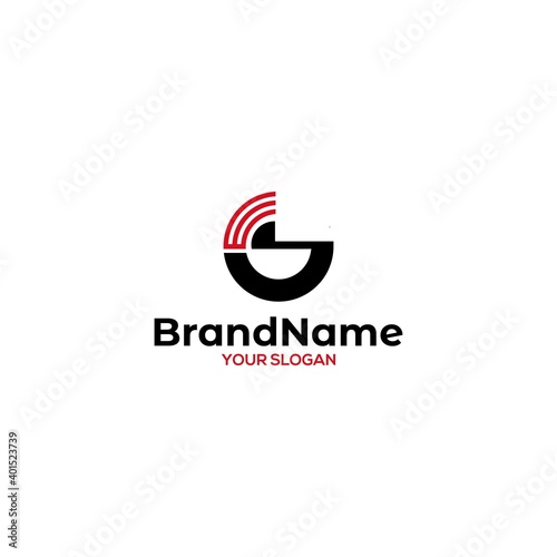 GE Communication Logo Design Vector