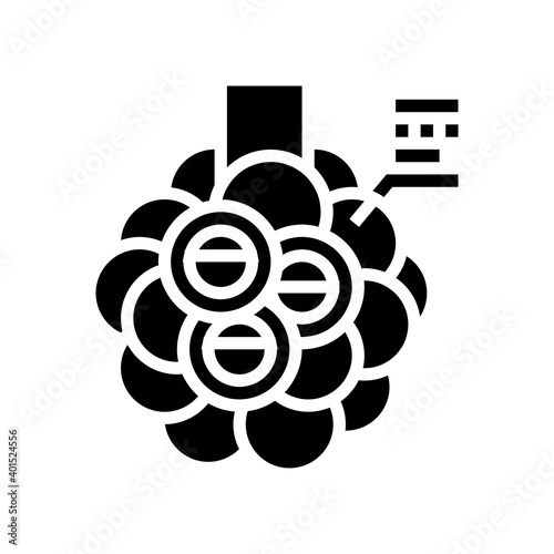 chronic obstructive pulmonary disease glyph icon vector. chronic obstructive pulmonary disease sign. isolated contour symbol black illustration