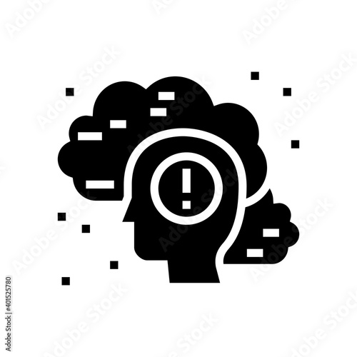 allergy on dust glyph icon vector. allergy on dust sign. isolated contour symbol black illustration