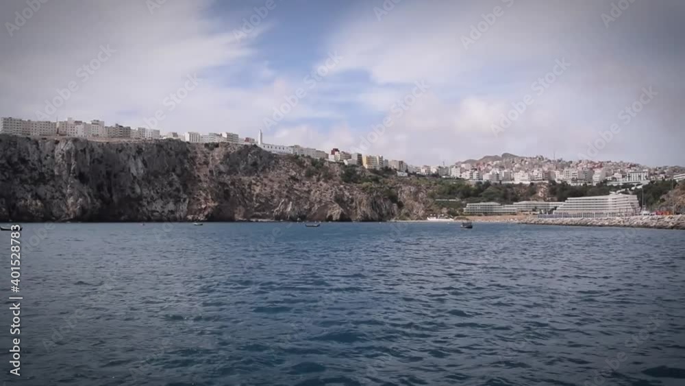 Beautiful view of Quemado Beach (Al Hoceima) from boat Beautiful view of Quemado Beach (Al Hoceima) from boat