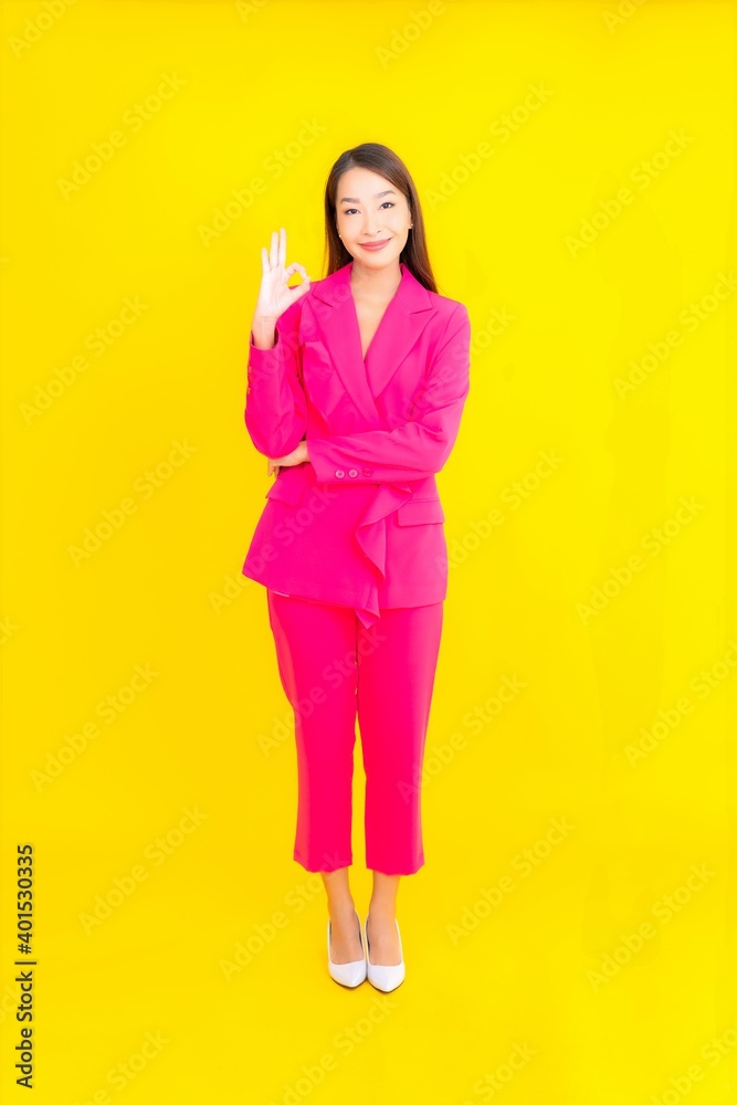 Portrait beautiful young asian woman smile in action Portrait beautiful young asian woman smile in action