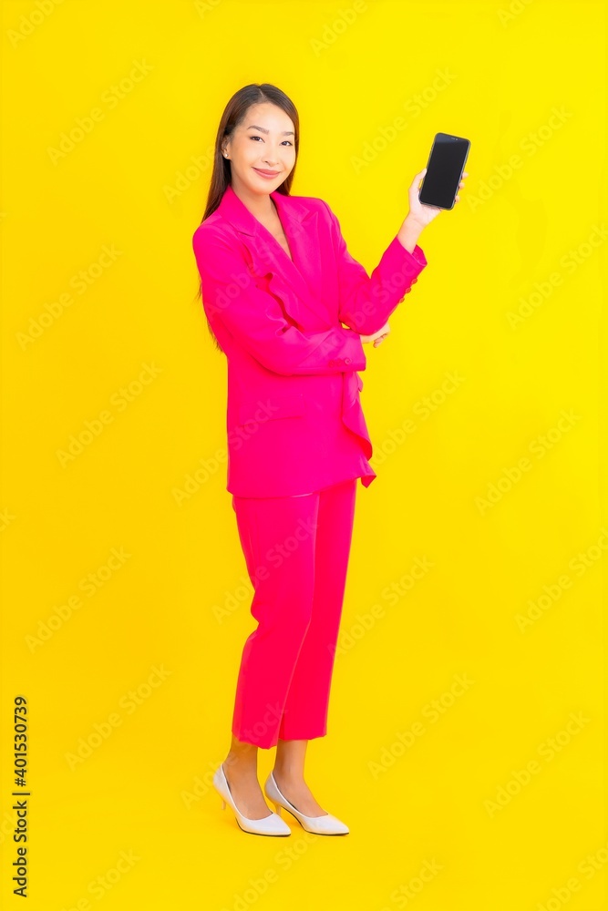 Portrait beautiful young asian woman use smart mobile phone Portrait beautiful young asian woman use smart mobile phone