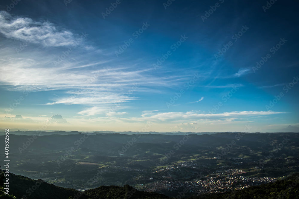 clouds over the mountains