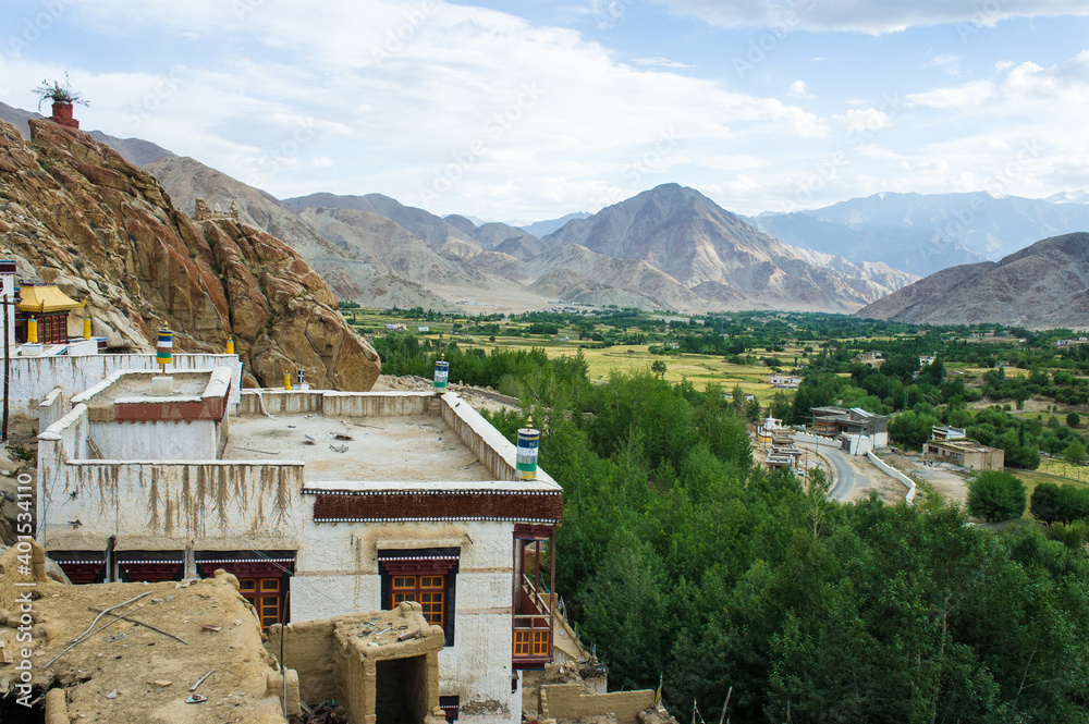 Buddhist monasteries, Leh Valley, Mountains, Little Tibet, Tibetan villages, Ladakh, India