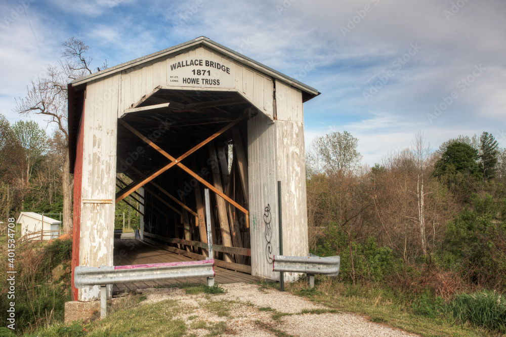 Wallace Covered Bridge in Indiana, United States