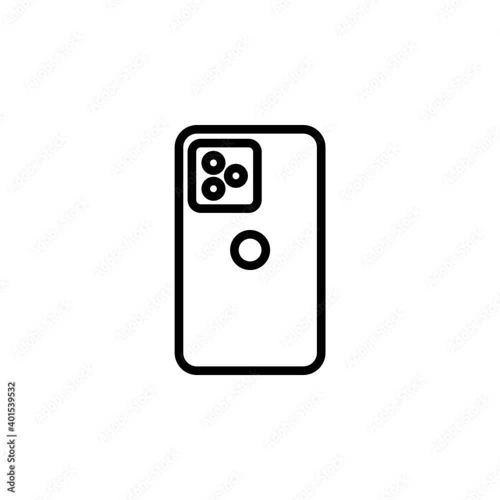 Smartphone icon. Electronic device theme icon design, with outline icon style. Vector Smartphone icon. Electronic device theme icon design, with outline icon style. Vector