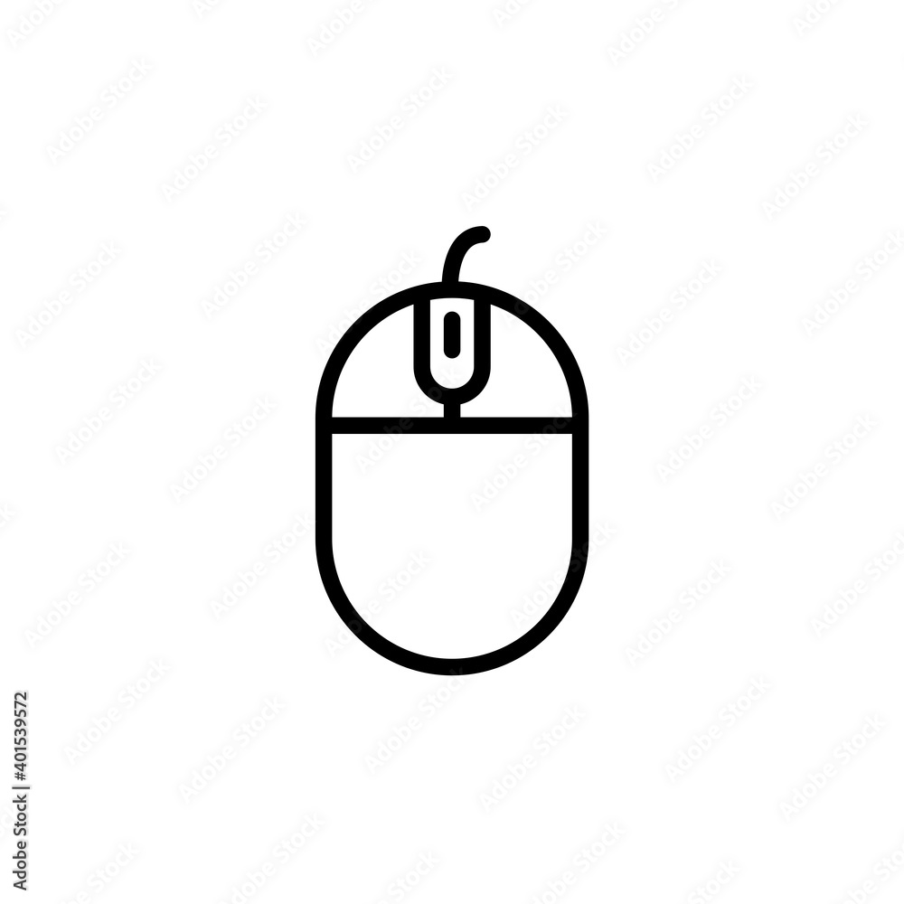 Obraz premium Mouse icon. Electronic device theme icon design, outline icon style. Vector