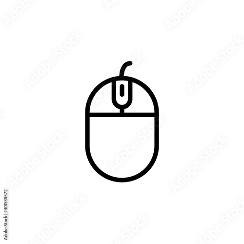 Mouse icon. Electronic device theme icon design, outline icon style. Vector