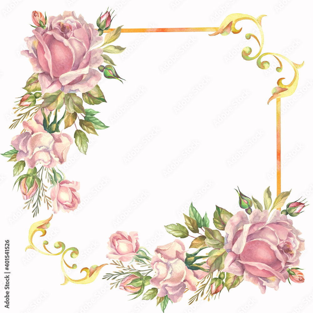 beautiful flowers frame