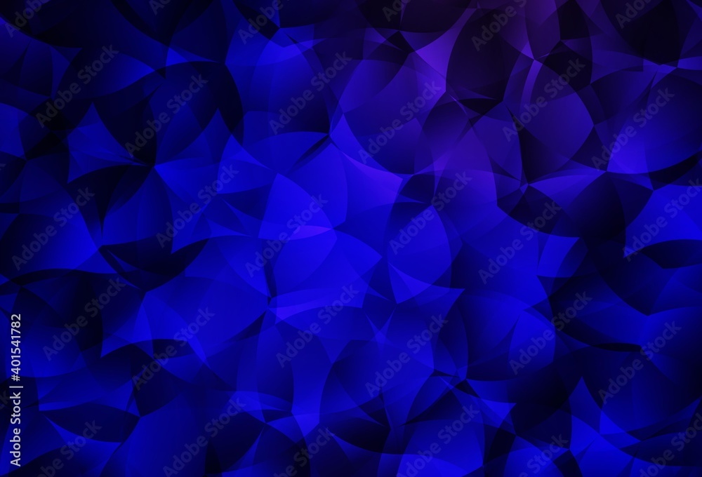 Obraz premium Dark BLUE vector polygon abstract background.