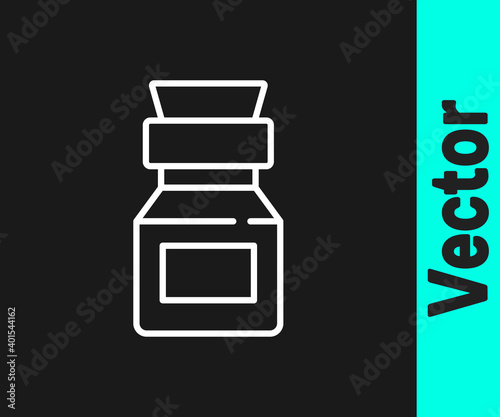 Poison in bottle icon isolated on white background. Bottle of poison or poisonous chemical toxin. Vector.