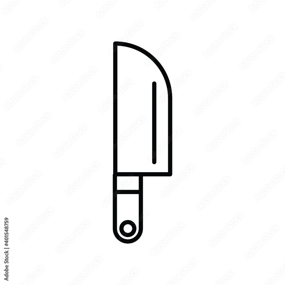 Knife kitchen utensil line icon Knife kitchen utensil line icon
