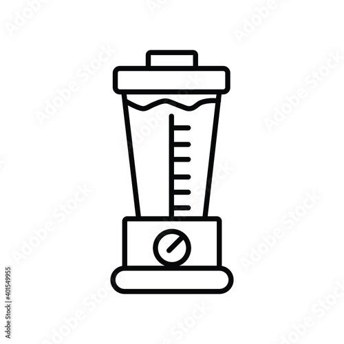 Juicer blender kitchen appliance line icon
