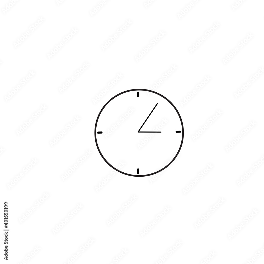 Clock and time icon isolated on white background. Clock and time icon for app and logo design. Alarm clock and time icon vector Clock and time icon isolated on white background. Clock and time icon for app and logo design. Alarm clock and time icon vector