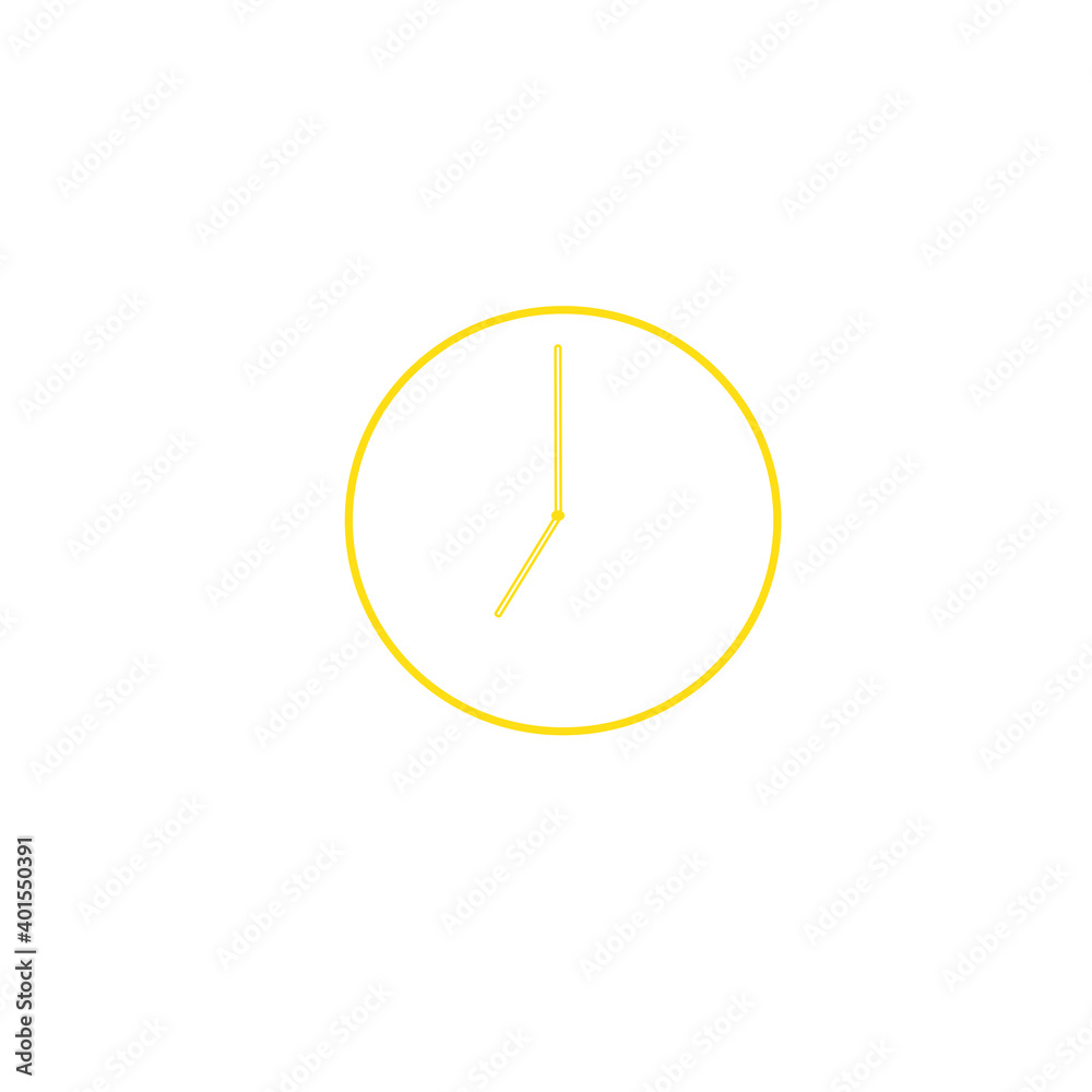 Clock and time icon isolated on white background. Clock and time icon for app and logo design. Alarm clock and time icon vector Clock and time icon isolated on white background. Clock and time icon for app and logo design. Alarm clock and time icon vector