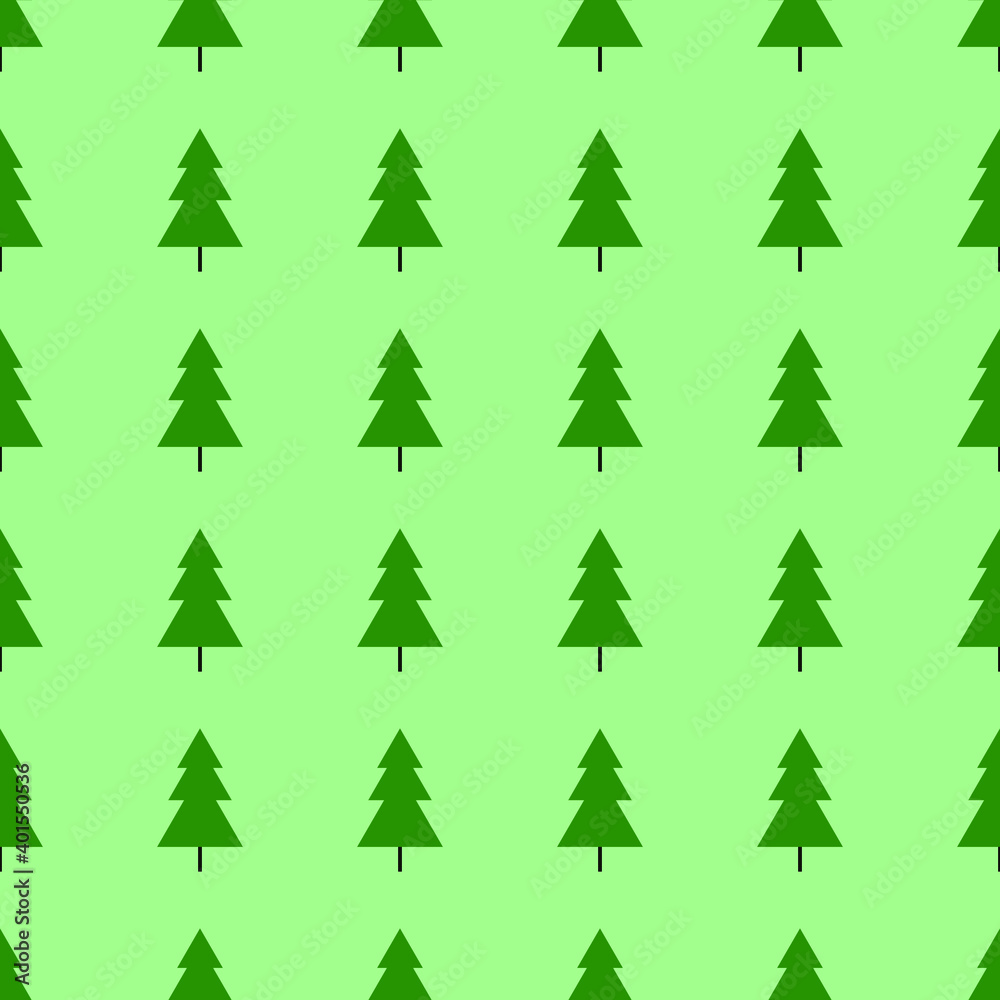 Obraz premium Bonito y sencillo patrón de árboles de Navidad perfecto para papeles de regalo, cuadernos, etc.