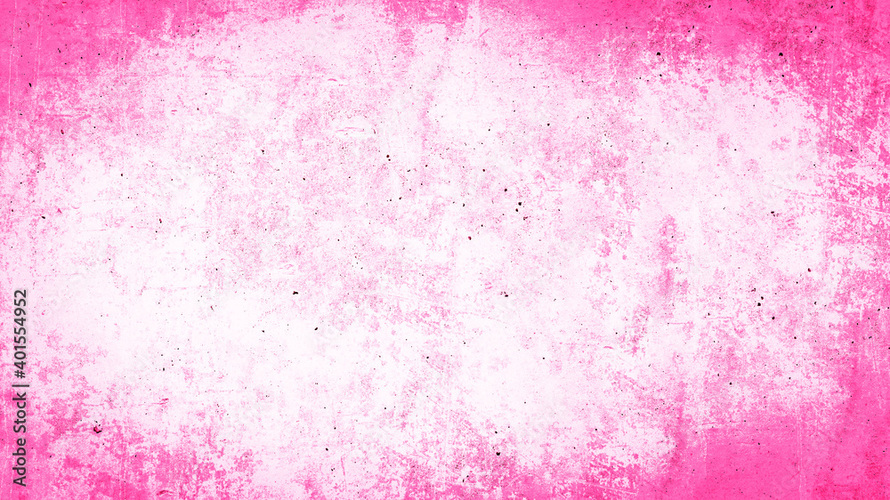 Pink watercolor painted paper texture background banner template, with space for text