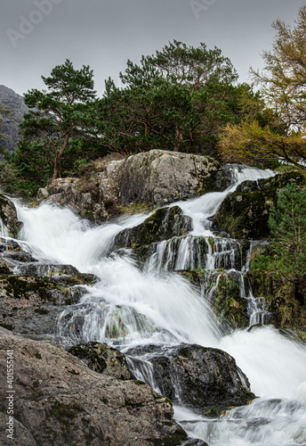 Falls on the River Ogwen in Snowdonia potrait 5747