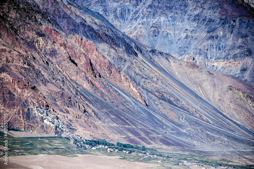 Rangdum Monastery, Suru Valley, Mountains, Little Tibet, Tibetan villages, Ladakh, India photo